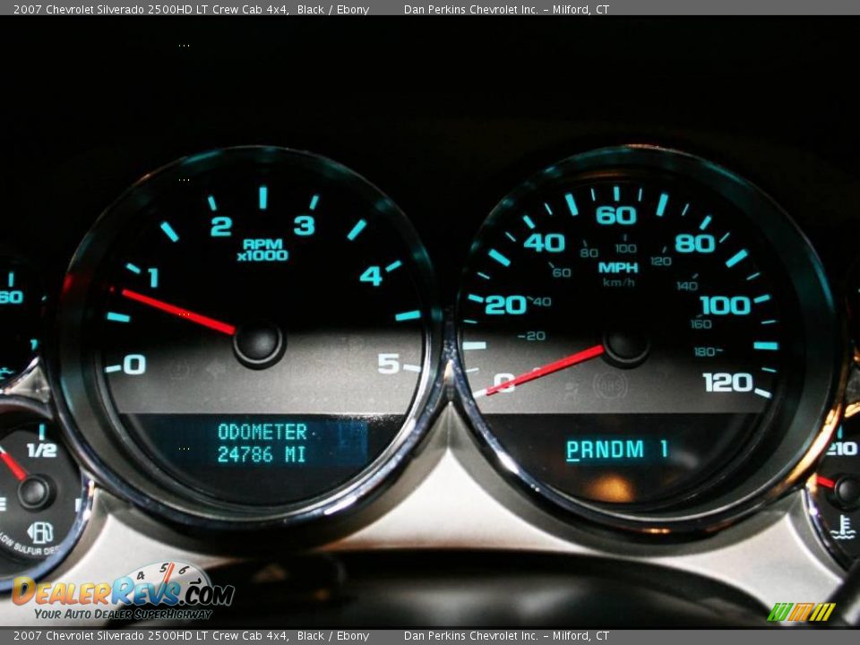 2007 Chevrolet Silverado 2500HD LT Crew Cab 4x4 Black / Ebony Photo #16