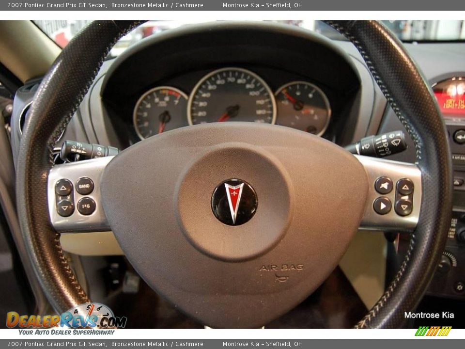 2007 Pontiac Grand Prix GT Sedan Bronzestone Metallic / Cashmere Photo #22