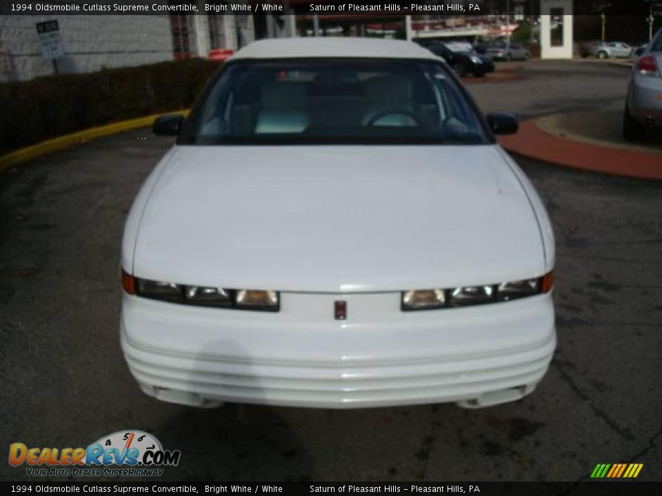 1994 Oldsmobile Cutlass Supreme Convertible Bright White / White Photo #6