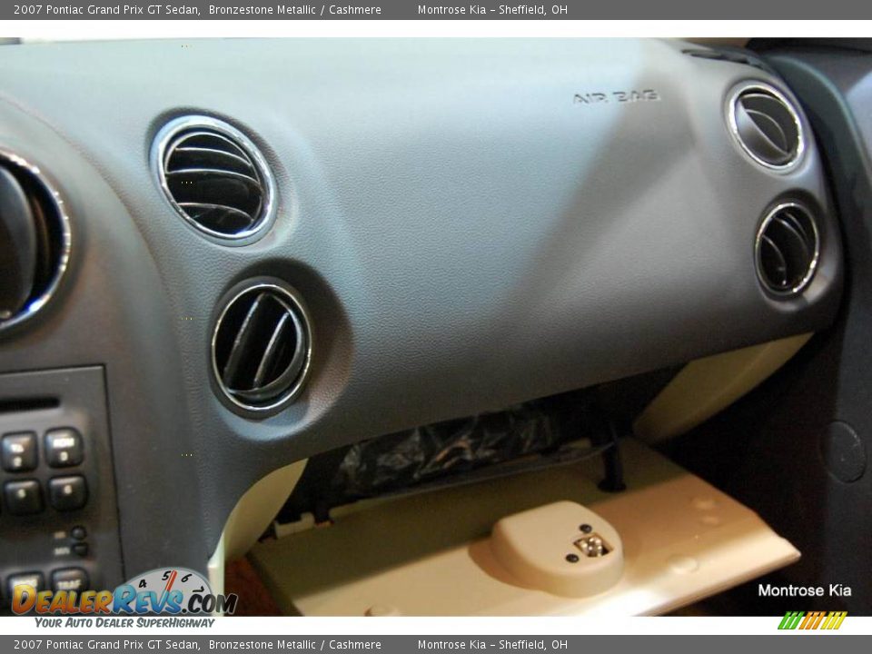 2007 Pontiac Grand Prix GT Sedan Bronzestone Metallic / Cashmere Photo #28
