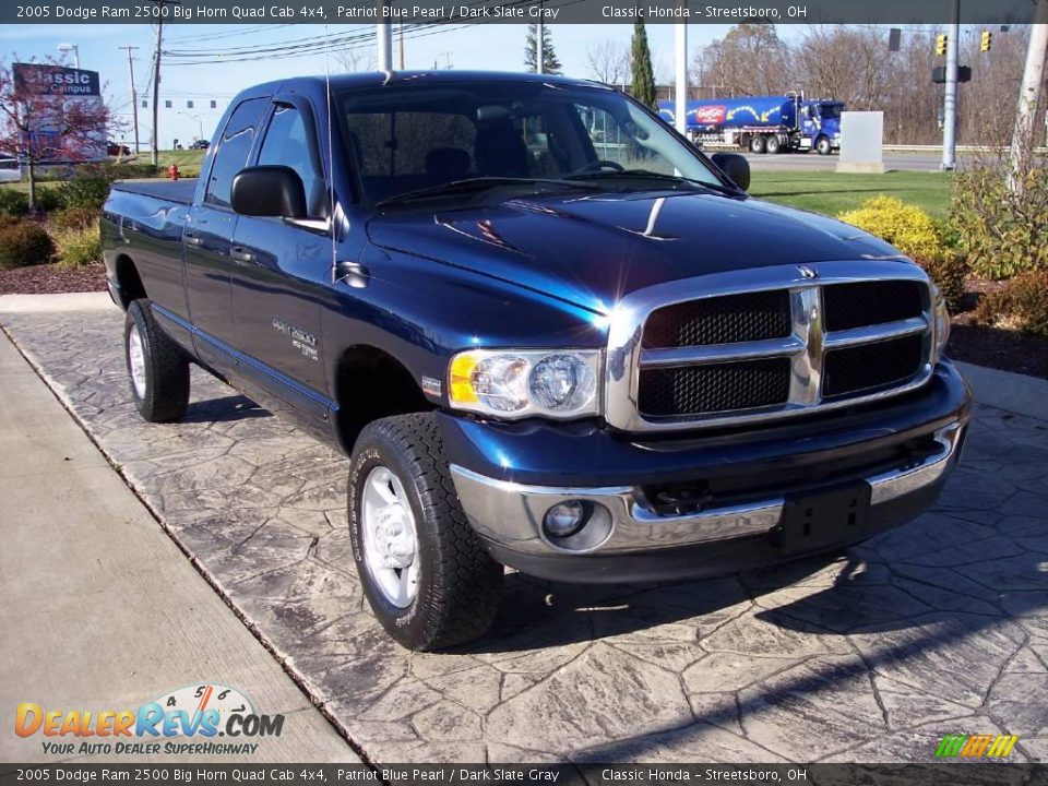 2005 Dodge Ram 2500 Big Horn Quad Cab 4x4 Patriot Blue Pearl / Dark Slate Gray Photo #1