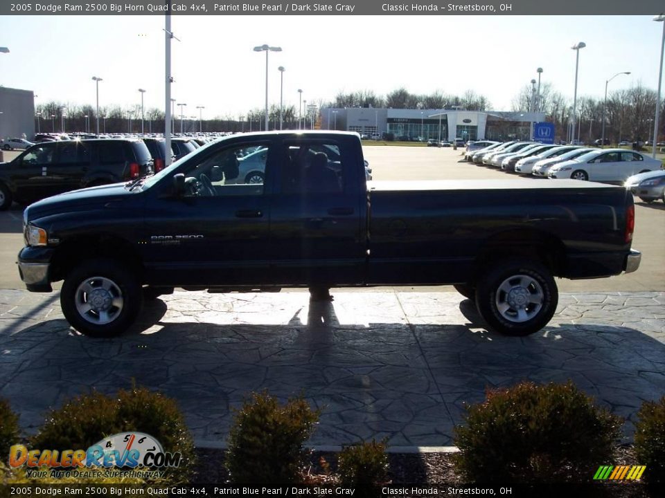 2005 Dodge Ram 2500 Big Horn Quad Cab 4x4 Patriot Blue Pearl / Dark Slate Gray Photo #4