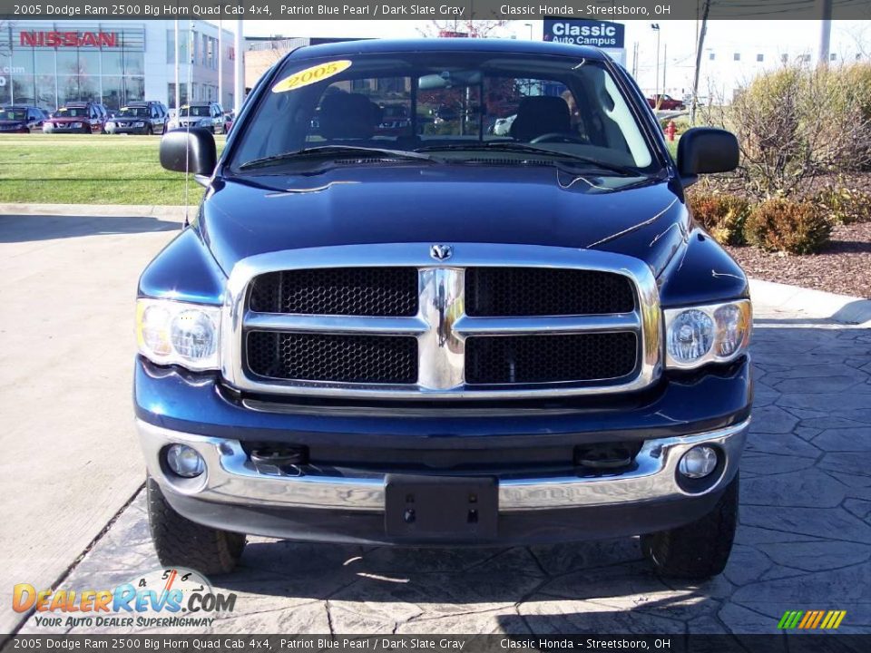 2005 Dodge Ram 2500 Big Horn Quad Cab 4x4 Patriot Blue Pearl / Dark Slate Gray Photo #6