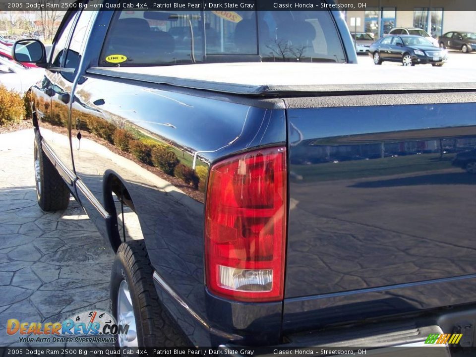 2005 Dodge Ram 2500 Big Horn Quad Cab 4x4 Patriot Blue Pearl / Dark Slate Gray Photo #8