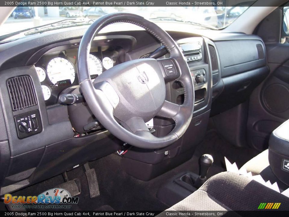 2005 Dodge Ram 2500 Big Horn Quad Cab 4x4 Patriot Blue Pearl / Dark Slate Gray Photo #14