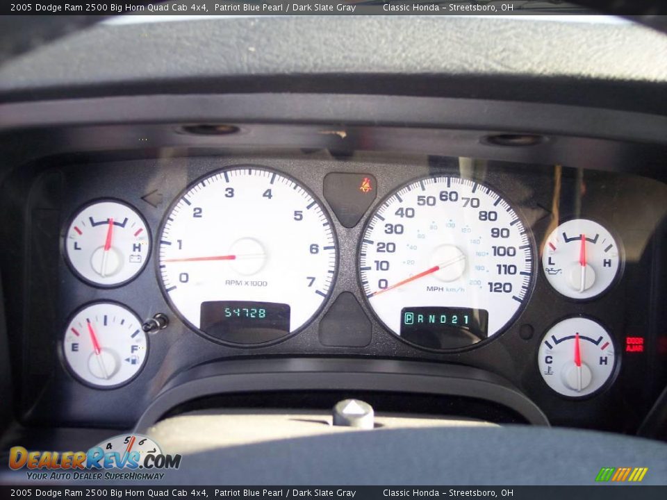 2005 Dodge Ram 2500 Big Horn Quad Cab 4x4 Patriot Blue Pearl / Dark Slate Gray Photo #15