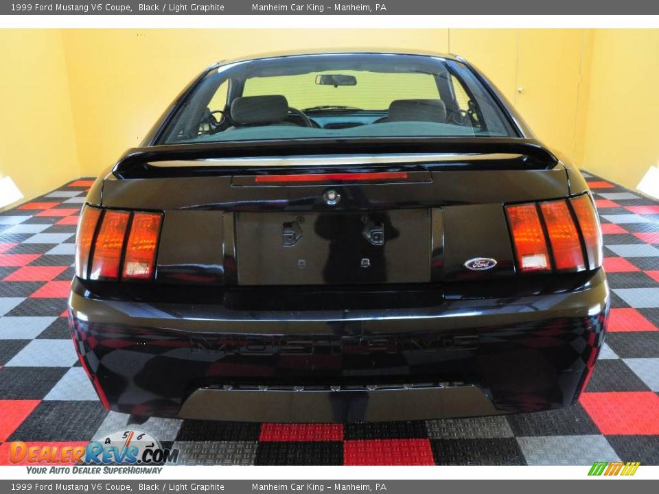 1999 Ford Mustang V6 Coupe Black / Light Graphite Photo #5
