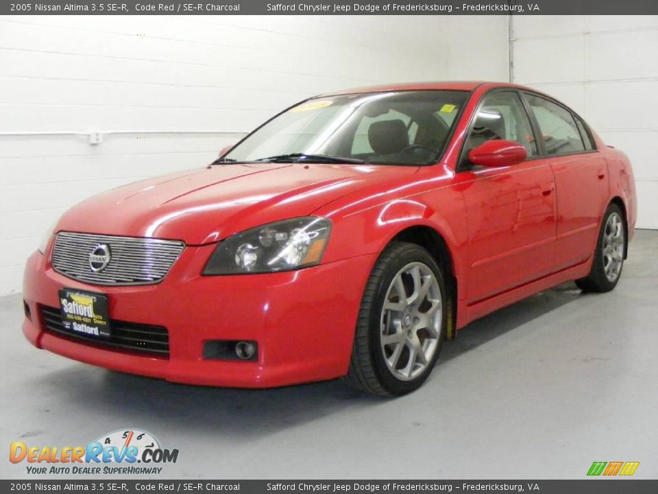 2005 Nissan Altima 3.5 SE-R Code Red / SE-R Charcoal Photo #1