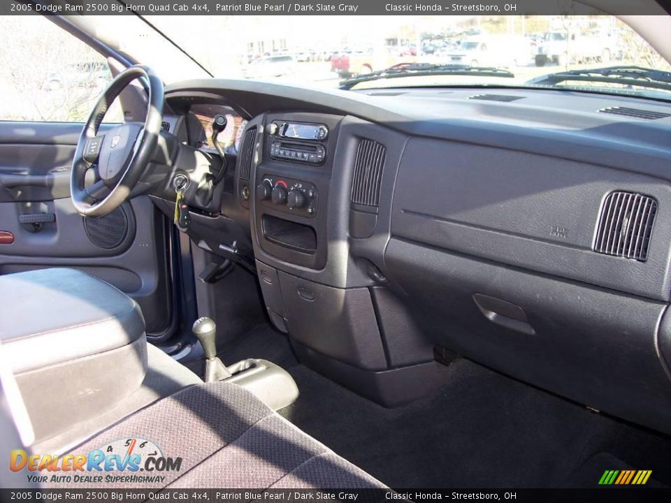 2005 Dodge Ram 2500 Big Horn Quad Cab 4x4 Patriot Blue Pearl / Dark Slate Gray Photo #24