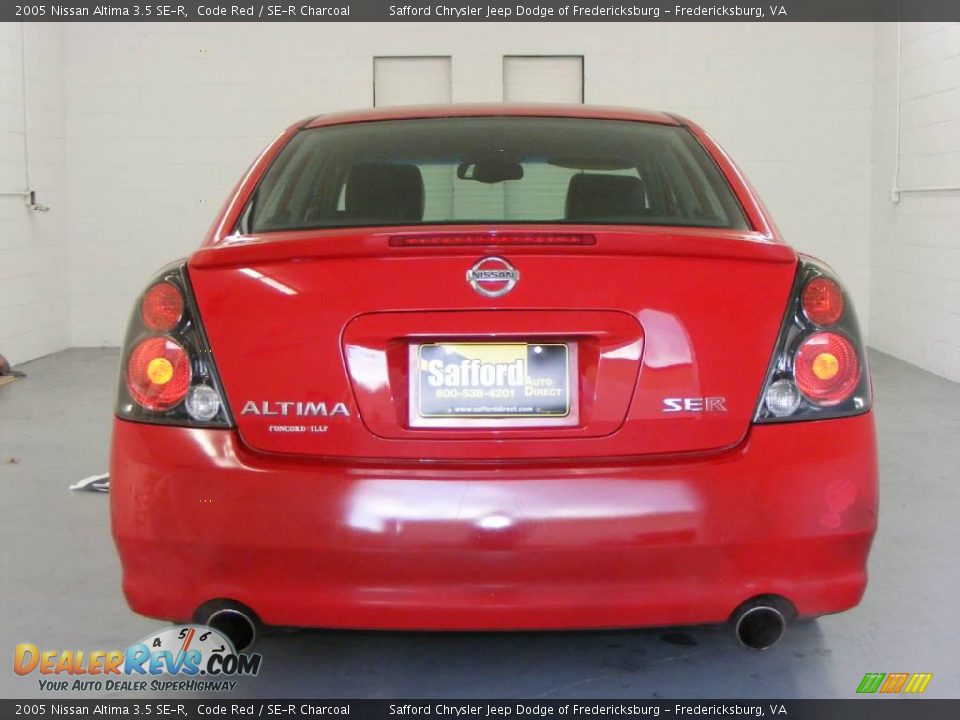 2005 Nissan Altima 3.5 SE-R Code Red / SE-R Charcoal Photo #5