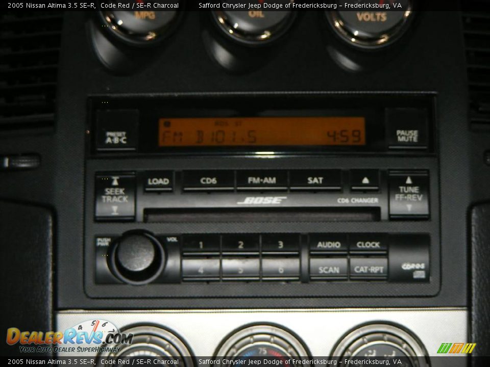 2005 Nissan Altima 3.5 SE-R Code Red / SE-R Charcoal Photo #27