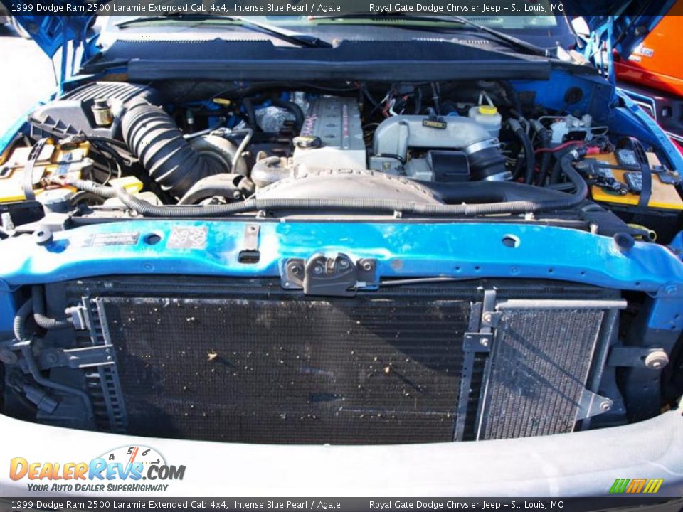 1999 Dodge Ram 2500 Laramie Extended Cab 4x4 Intense Blue Pearl / Agate Photo #7