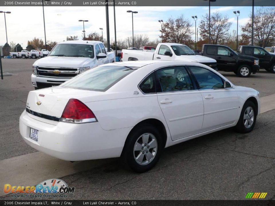2006 Chevrolet Impala LT White / Gray Photo #4