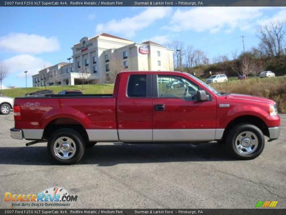 2007 Ford F150 XLT SuperCab 4x4 Redfire Metallic / Medium Flint Photo #2
