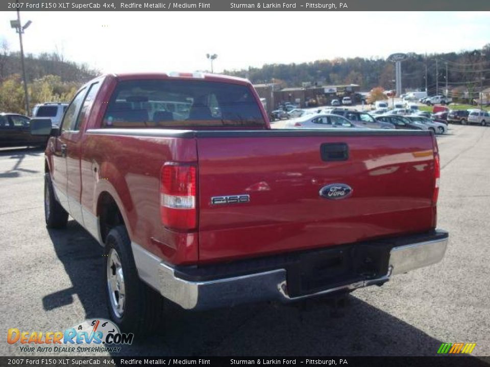 2007 Ford F150 XLT SuperCab 4x4 Redfire Metallic / Medium Flint Photo #5
