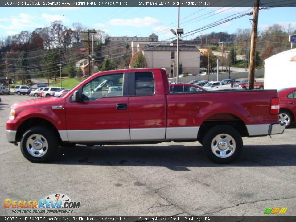 2007 Ford F150 XLT SuperCab 4x4 Redfire Metallic / Medium Flint Photo #6