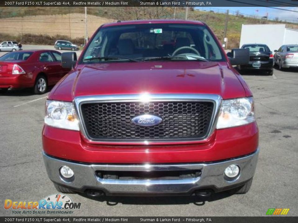 2007 Ford F150 XLT SuperCab 4x4 Redfire Metallic / Medium Flint Photo #8