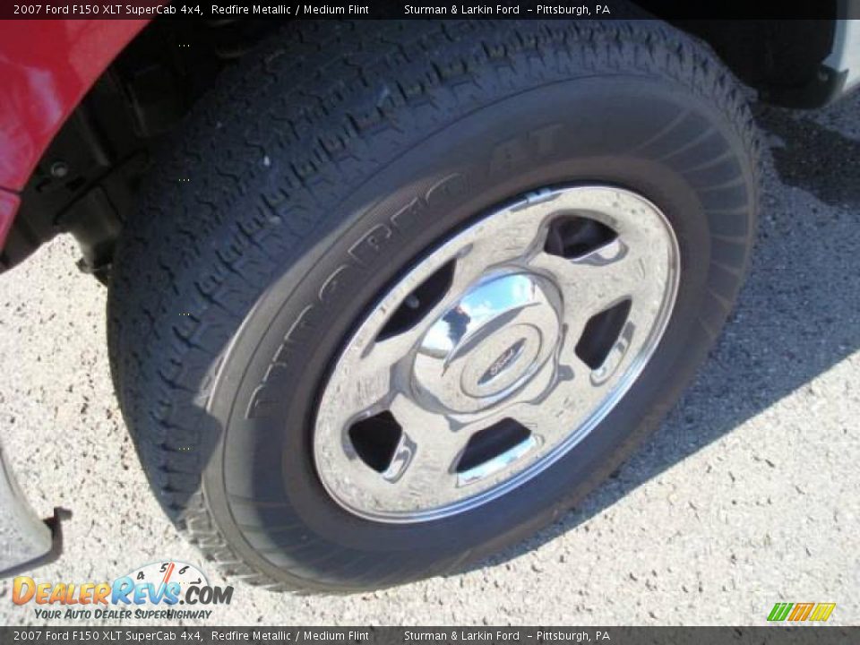 2007 Ford F150 XLT SuperCab 4x4 Redfire Metallic / Medium Flint Photo #9