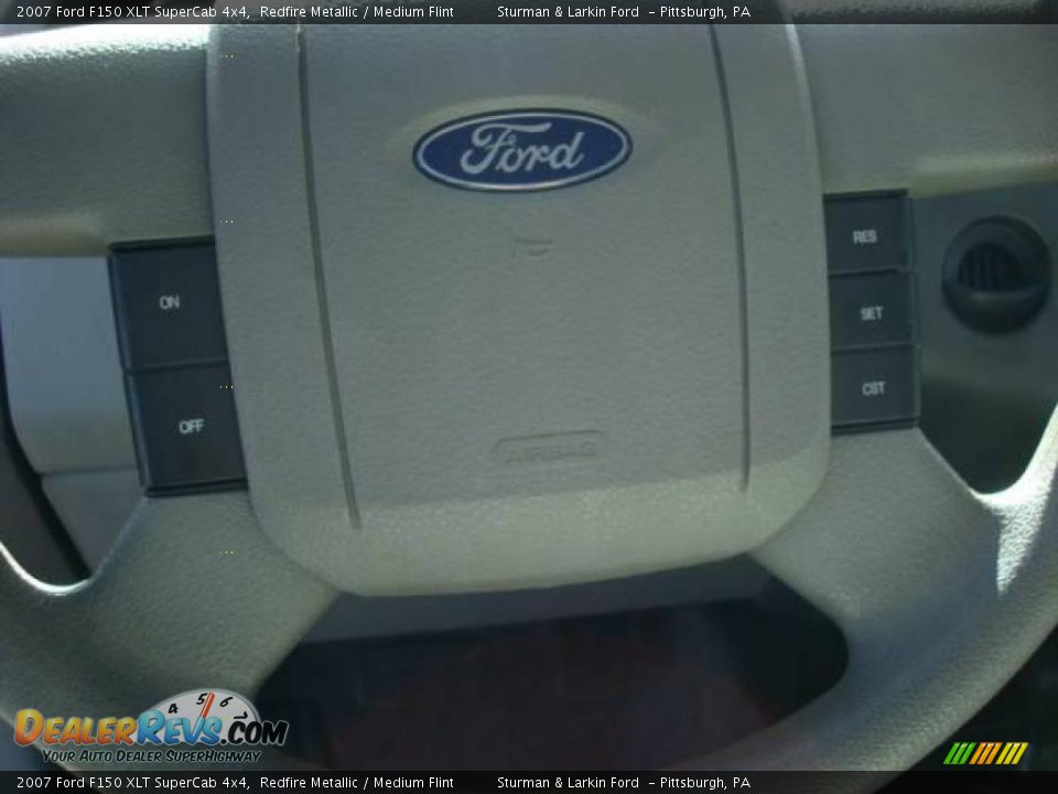 2007 Ford F150 XLT SuperCab 4x4 Redfire Metallic / Medium Flint Photo #15