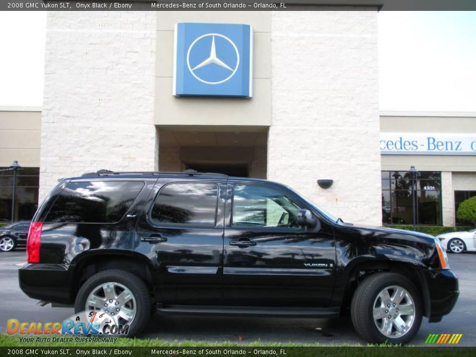 2008 GMC Yukon SLT Onyx Black / Ebony Photo #5
