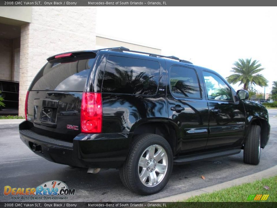 2008 GMC Yukon SLT Onyx Black / Ebony Photo #6