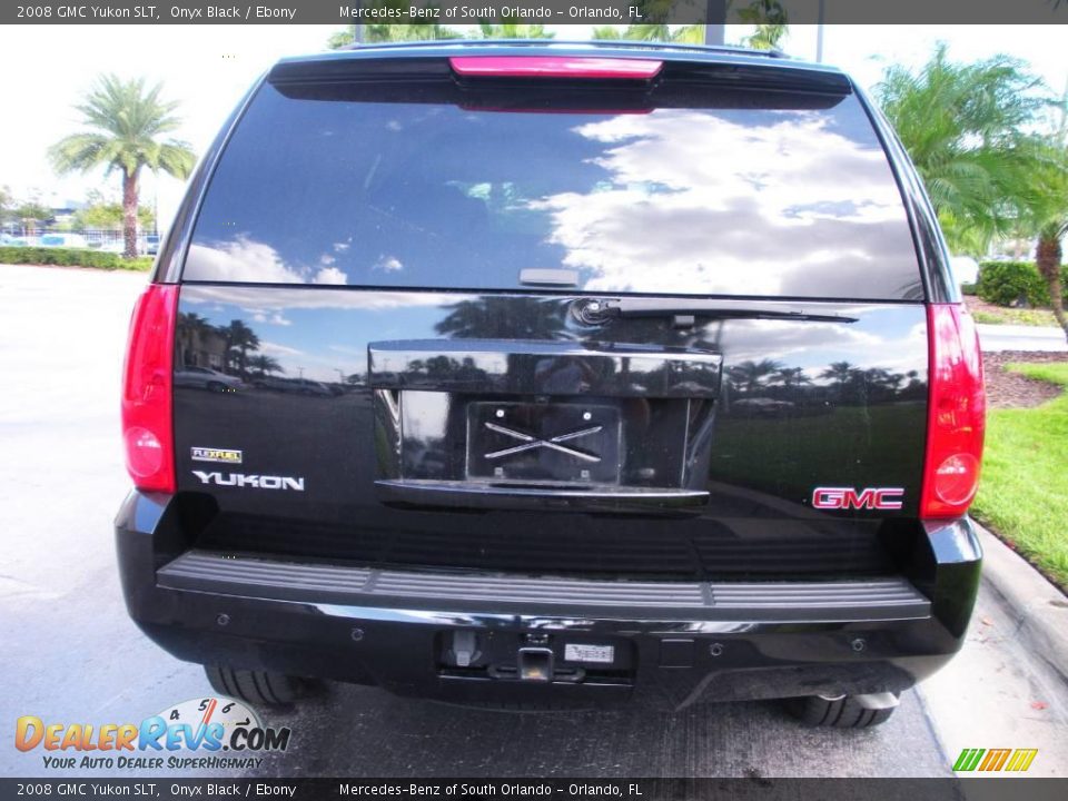2008 GMC Yukon SLT Onyx Black / Ebony Photo #7