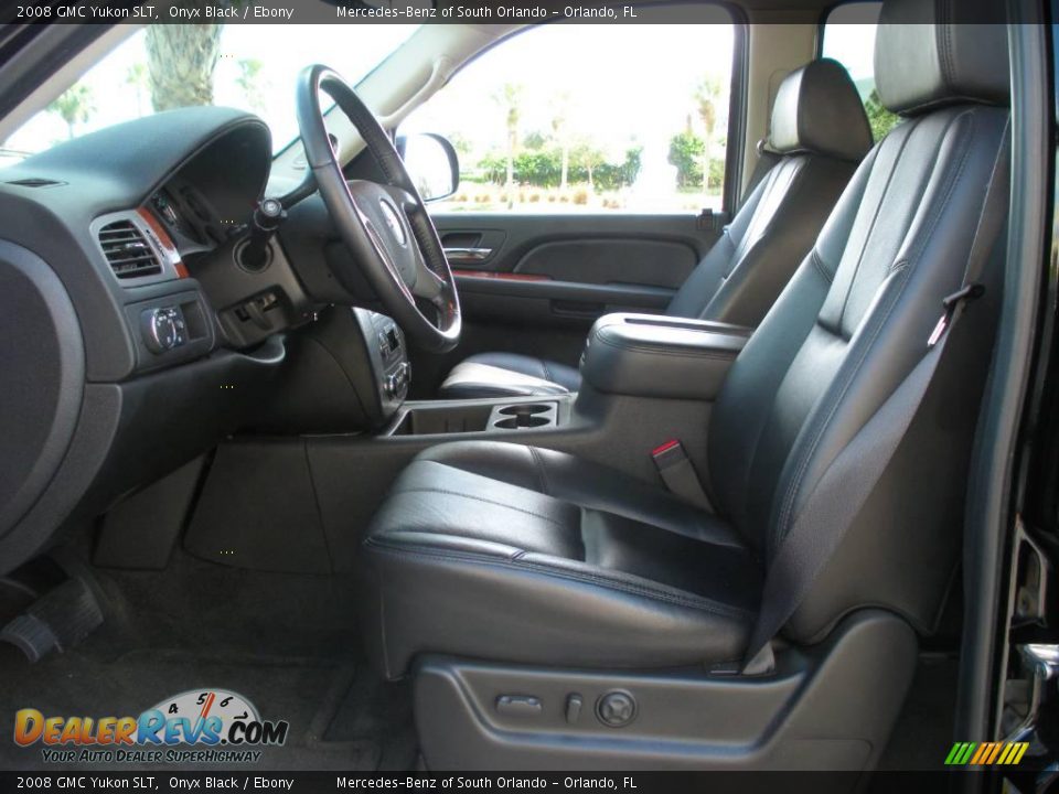 2008 GMC Yukon SLT Onyx Black / Ebony Photo #12