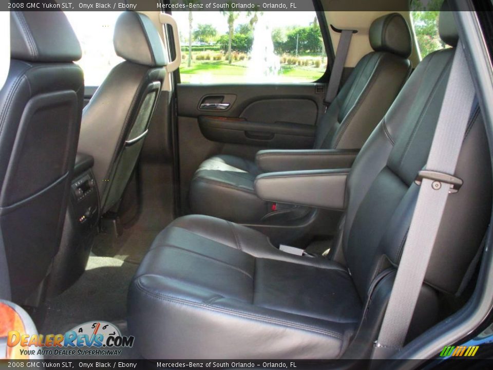 2008 GMC Yukon SLT Onyx Black / Ebony Photo #14