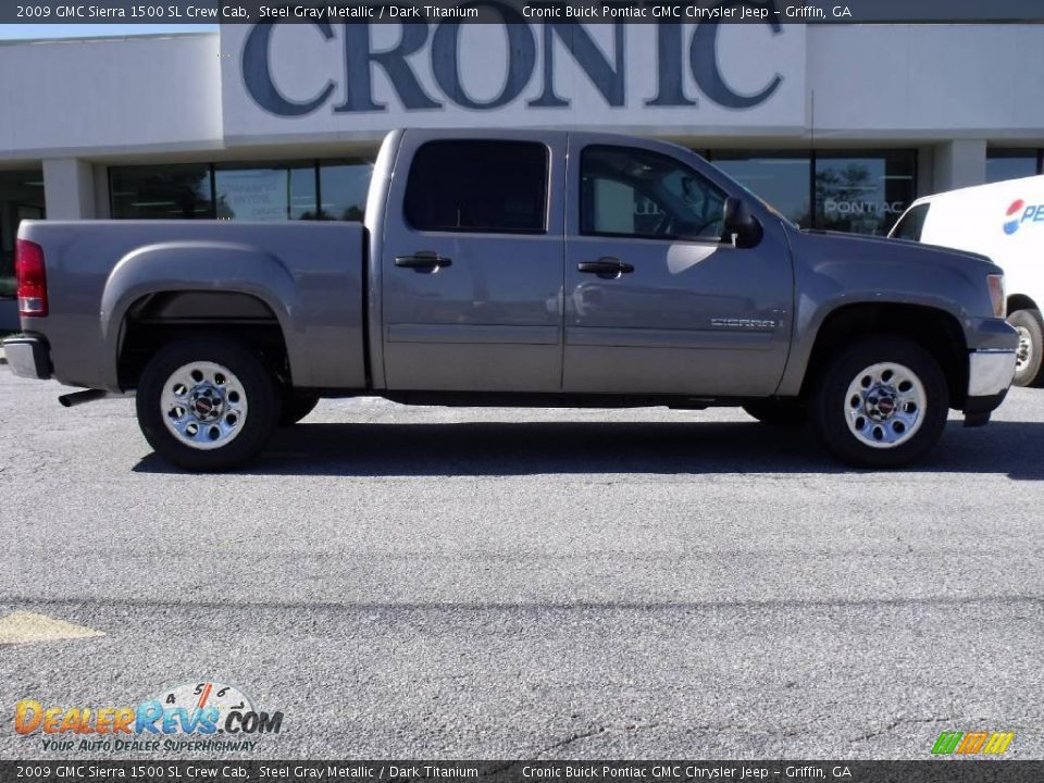 2009 GMC Sierra 1500 SL Crew Cab Steel Gray Metallic / Dark Titanium Photo #1