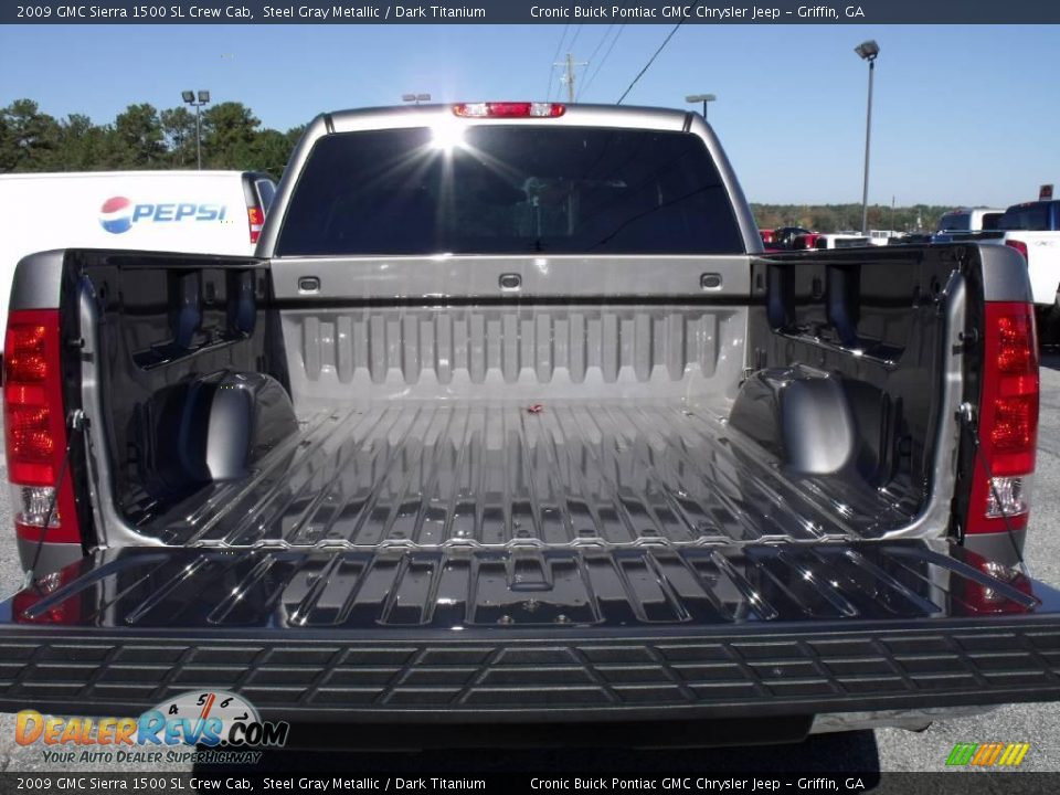2009 GMC Sierra 1500 SL Crew Cab Steel Gray Metallic / Dark Titanium Photo #13
