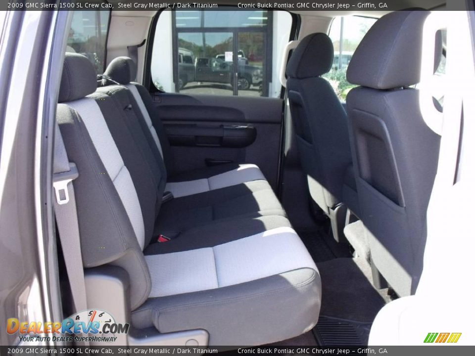 2009 GMC Sierra 1500 SL Crew Cab Steel Gray Metallic / Dark Titanium Photo #14