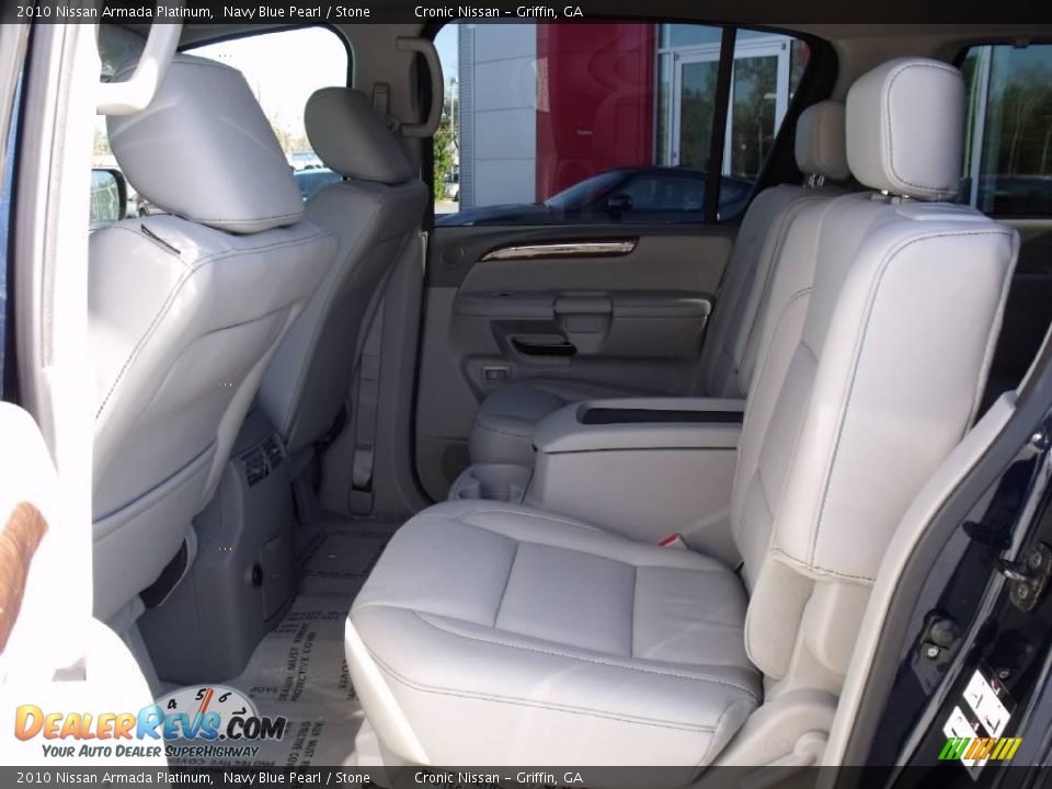 2010 Nissan Armada Platinum Navy Blue Pearl / Stone Photo #11