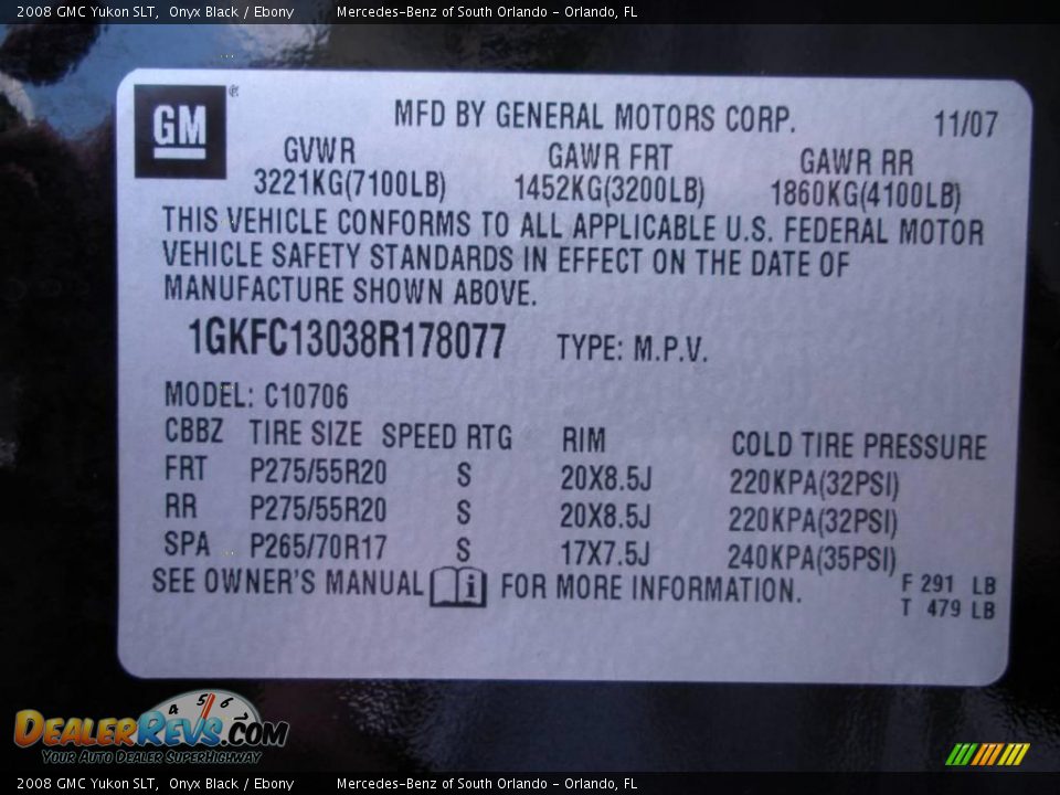 2008 GMC Yukon SLT Onyx Black / Ebony Photo #29