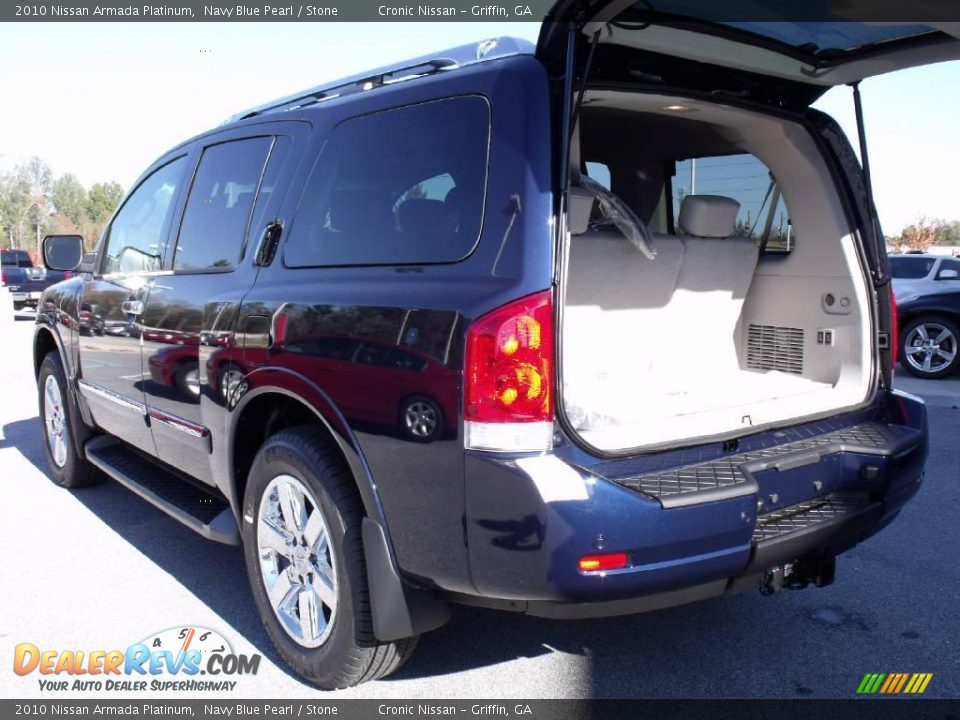 2010 Nissan Armada Platinum Navy Blue Pearl / Stone Photo #13