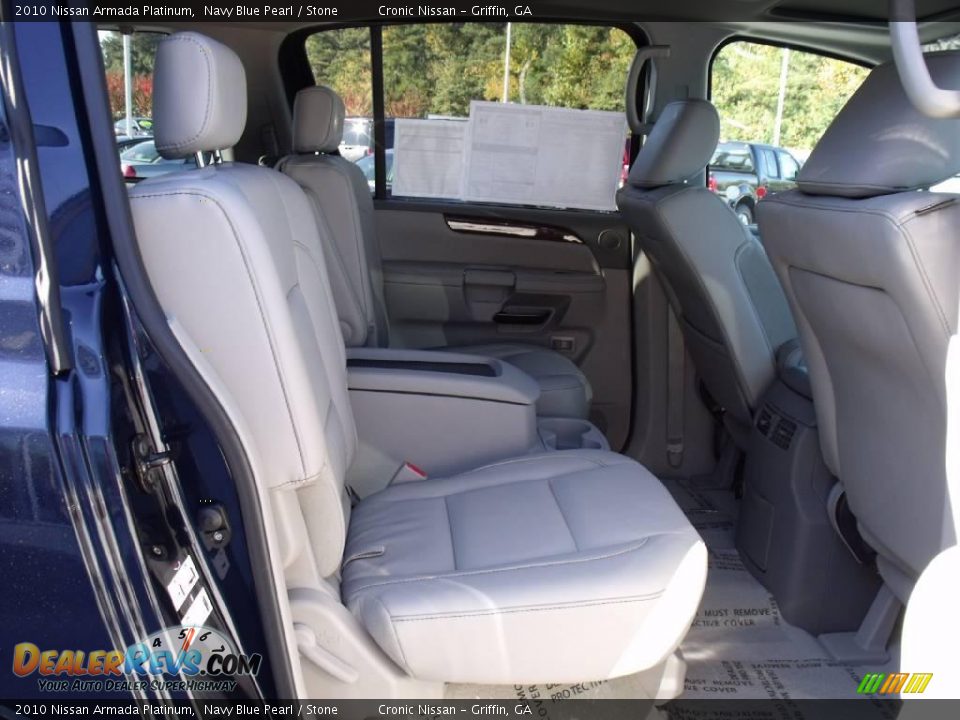 2010 Nissan Armada Platinum Navy Blue Pearl / Stone Photo #14