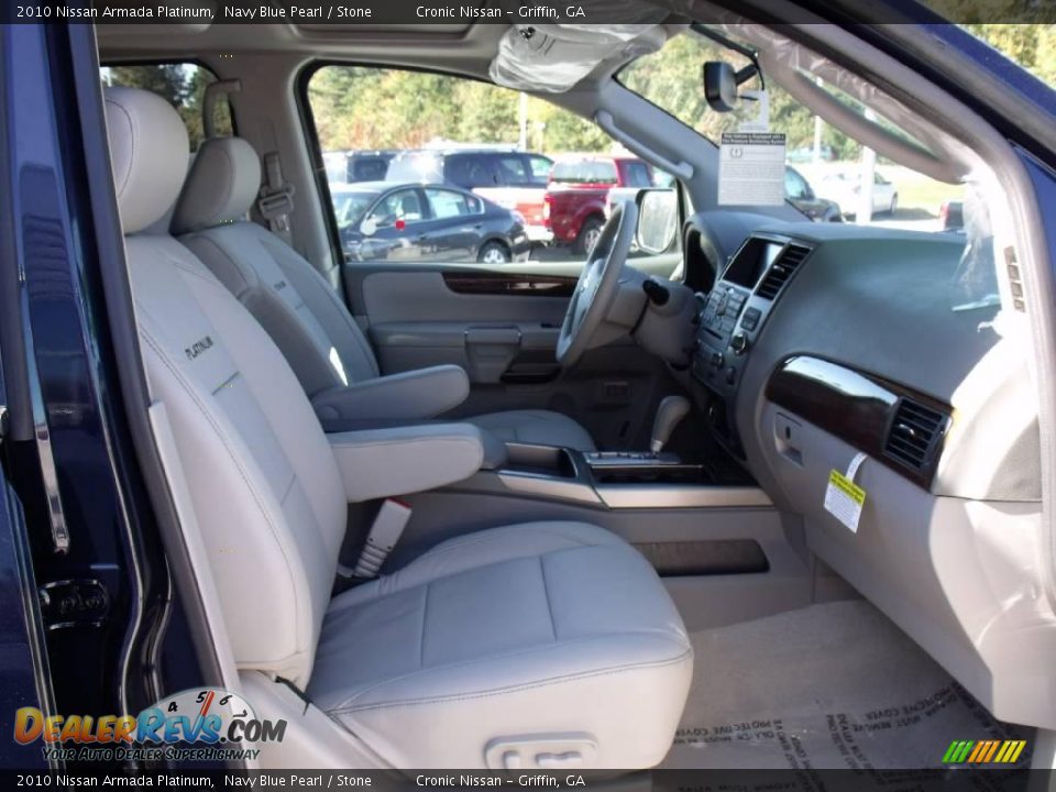 2010 Nissan Armada Platinum Navy Blue Pearl / Stone Photo #16