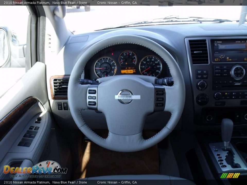 2010 Nissan Armada Platinum Navy Blue Pearl / Stone Photo #19