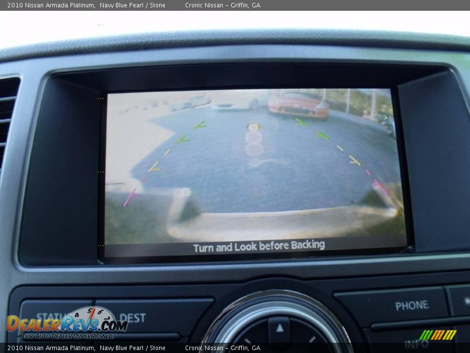 2010 Nissan Armada Platinum Navy Blue Pearl / Stone Photo #21