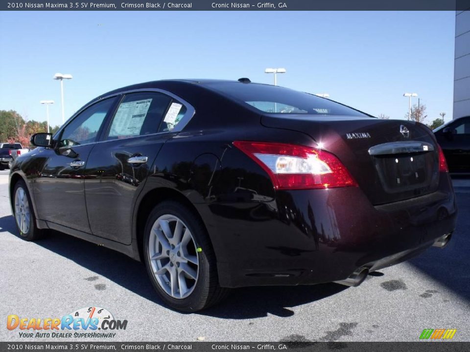 2010 Nissan Maxima 3.5 SV Premium Crimson Black / Charcoal Photo #3