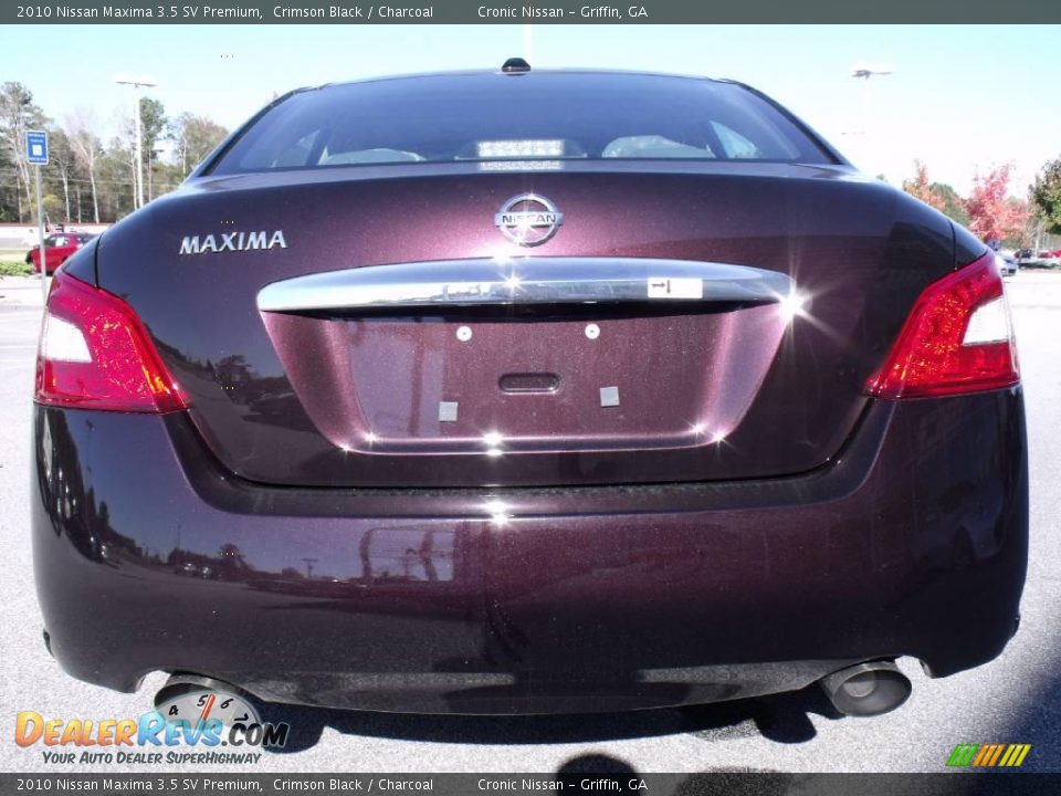 2010 Nissan Maxima 3.5 SV Premium Crimson Black / Charcoal Photo #4