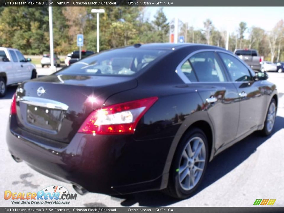 2010 Nissan Maxima 3.5 SV Premium Crimson Black / Charcoal Photo #5