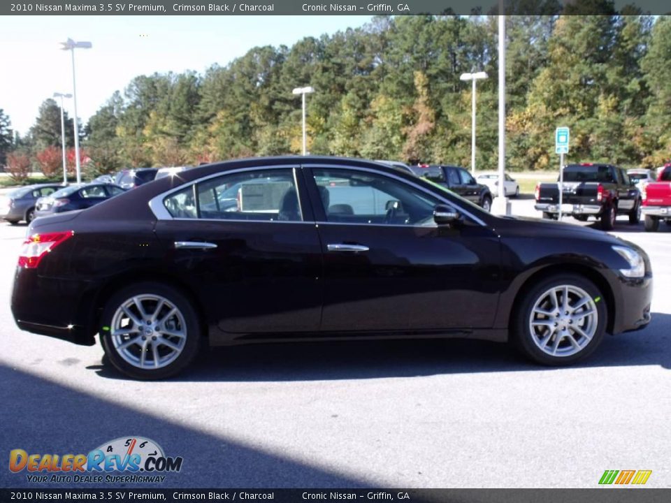 2010 Nissan Maxima 3.5 SV Premium Crimson Black / Charcoal Photo #6