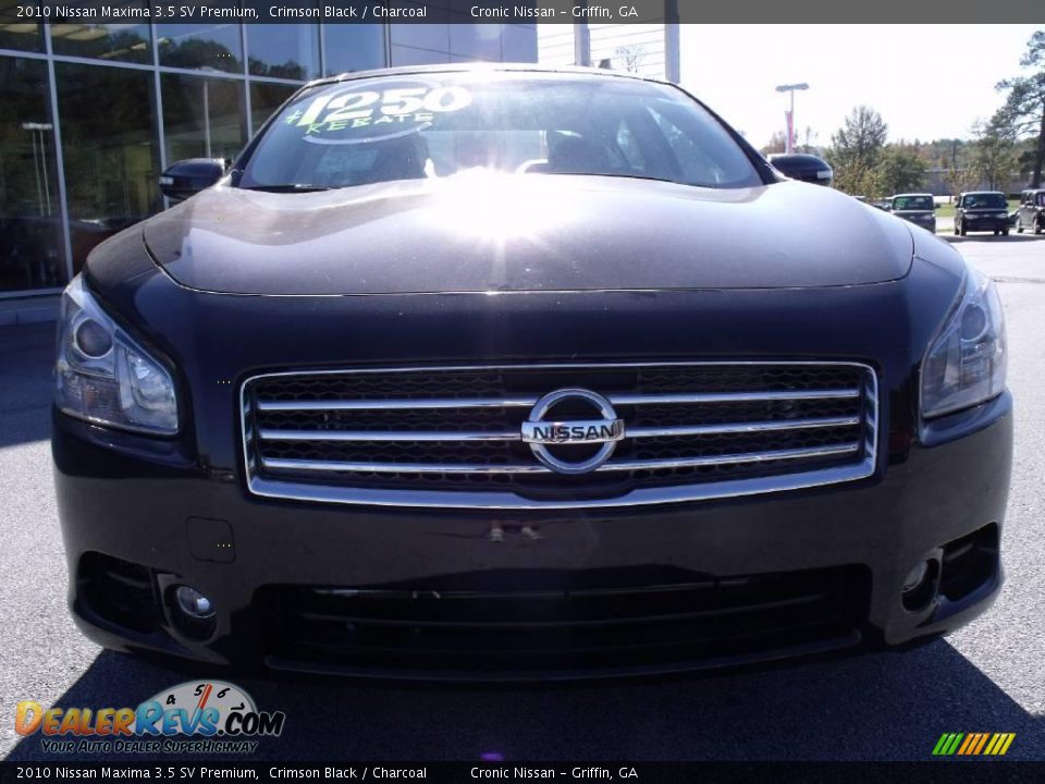 2010 Nissan Maxima 3.5 SV Premium Crimson Black / Charcoal Photo #8