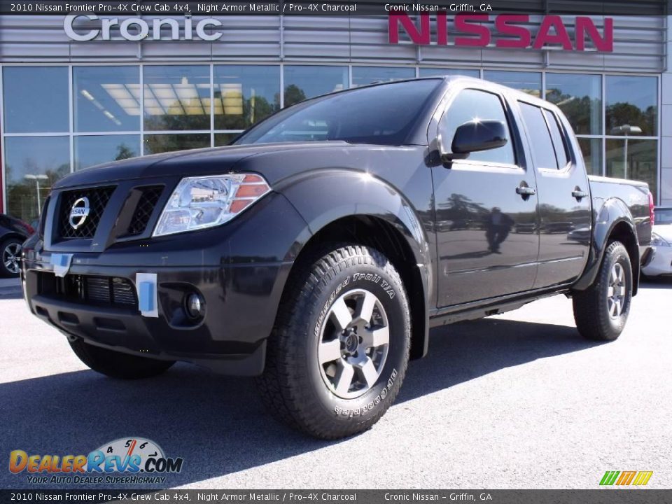 2010 Nissan Frontier Pro-4X Crew Cab 4x4 Night Armor Metallic / Pro-4X Charcoal Photo #1