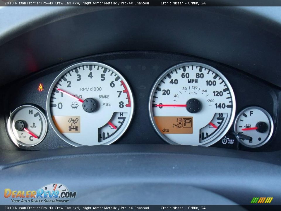 2010 Nissan Frontier Pro-4X Crew Cab 4x4 Night Armor Metallic / Pro-4X Charcoal Photo #14