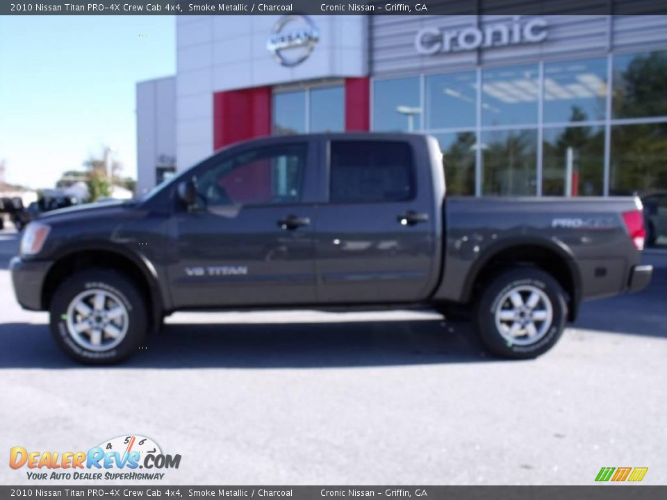 2010 Nissan Titan PRO-4X Crew Cab 4x4 Smoke Metallic / Charcoal Photo #2
