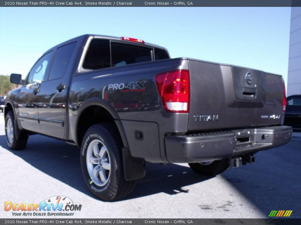 2010 Nissan Titan PRO-4X Crew Cab 4x4 Smoke Metallic / Charcoal Photo #3