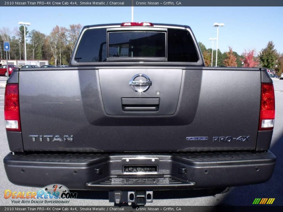 2010 Nissan Titan PRO-4X Crew Cab 4x4 Smoke Metallic / Charcoal Photo #4