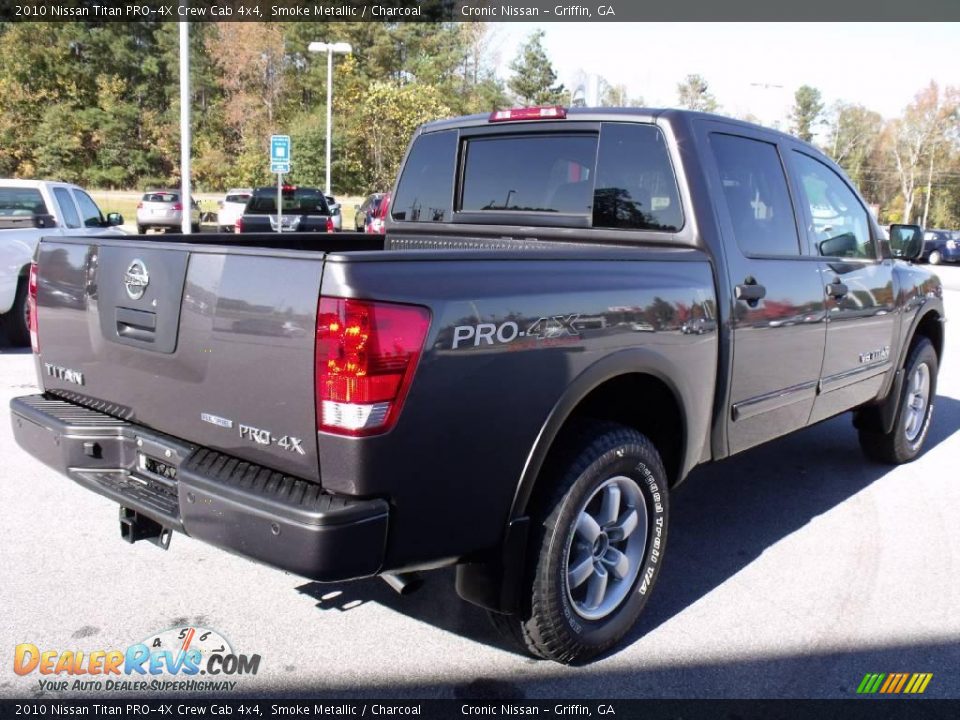 2010 Nissan Titan PRO-4X Crew Cab 4x4 Smoke Metallic / Charcoal Photo #5
