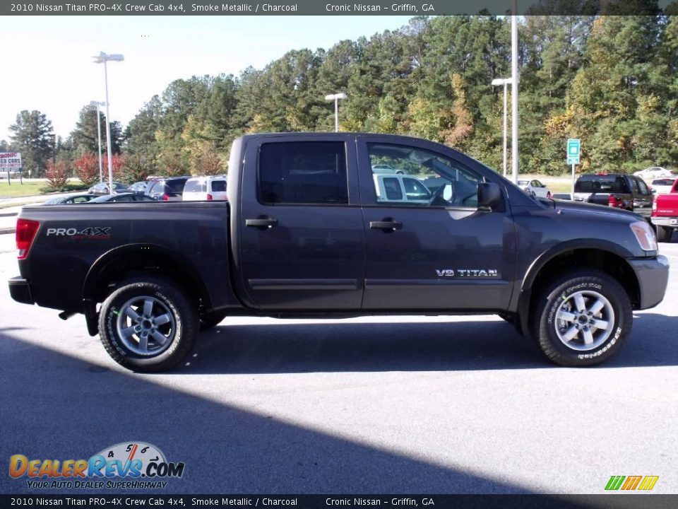 2010 Nissan Titan PRO-4X Crew Cab 4x4 Smoke Metallic / Charcoal Photo #6